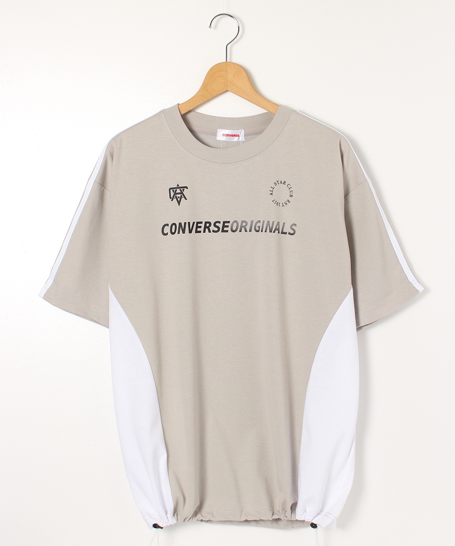 CONVERSE/コンバース】スポーティライン袖2本ライン切替プリント