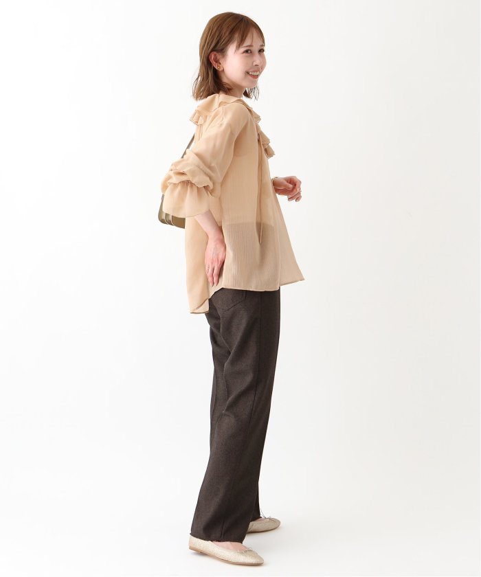 セール 30%OFF】フリルラッフルシアーブラウス(506389108