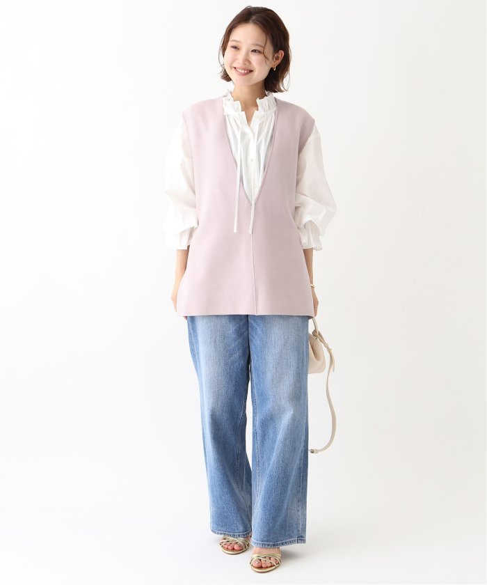 セール 30%OFF】ダブルフェイスニットベスト(506389119 セール 30%OFF】ダブルフェイスニットベスト(506389119