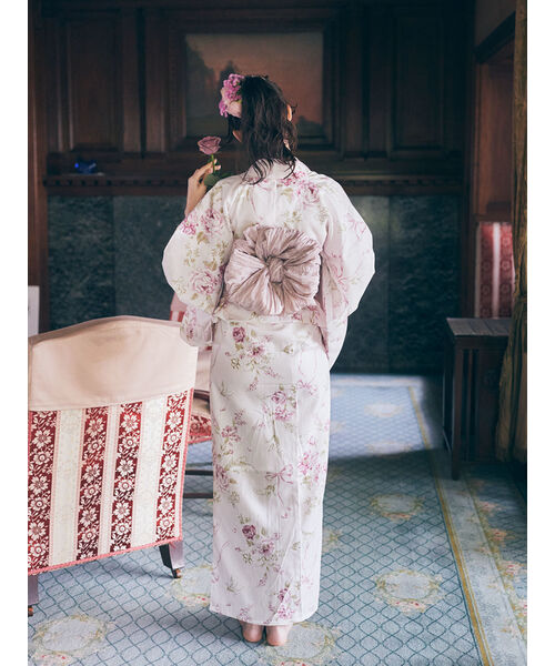 メゾンドフルール 浴衣 メゾン ド フルール Maison de FLEUR リボン浴衣 （ブルー