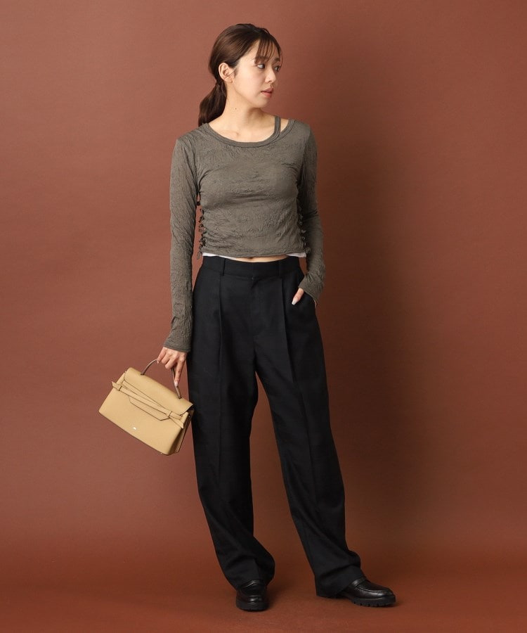 美品【muller of yoshiokubo】シャーリング トップス 36 美品【muller of yoshiokubo】シャーリング トップス 36