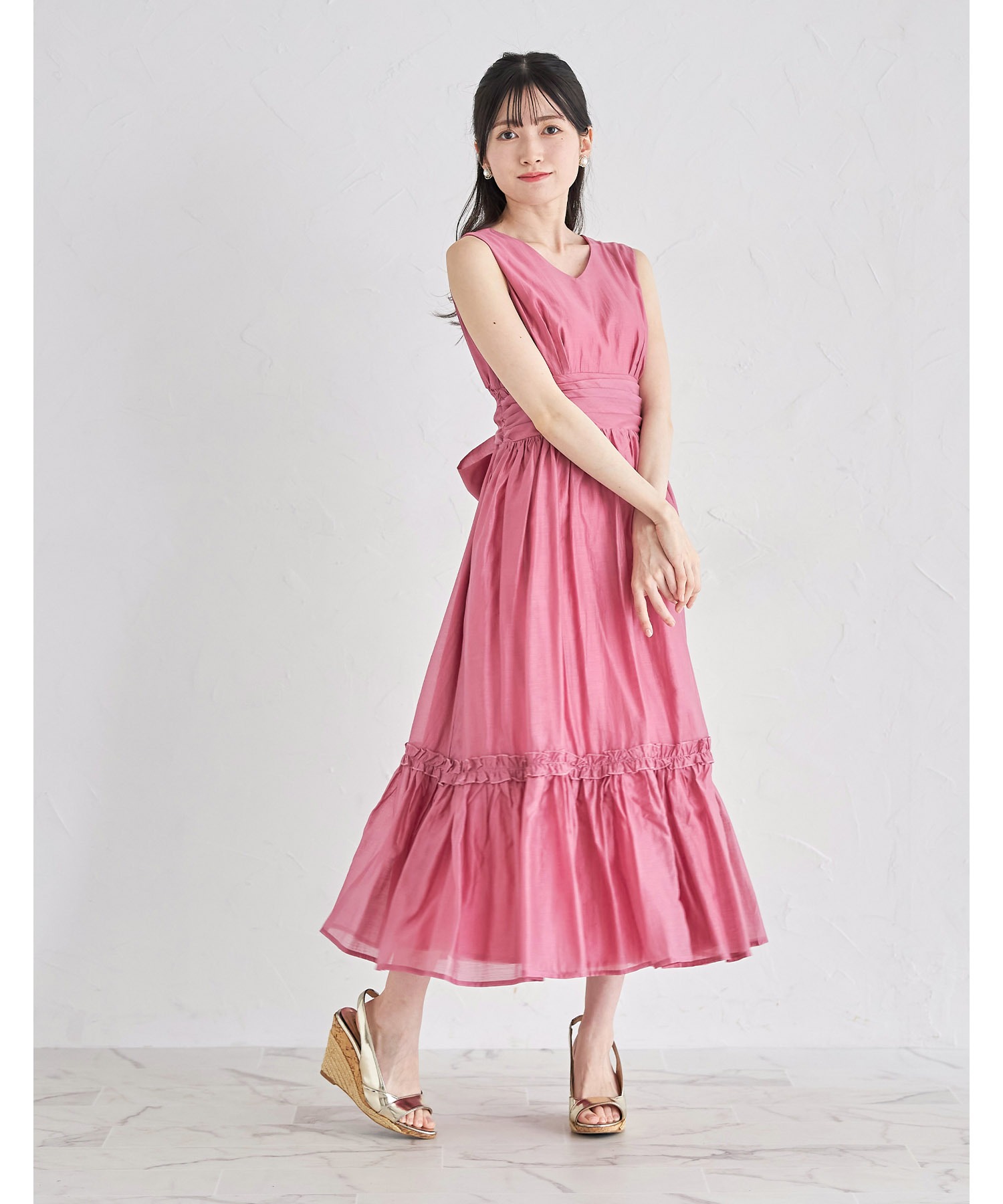 10-2 有松絞り 裾フリルワンピースセット セール 50%OFF】トッコクローゼット tocco closet 【S・Mサイズ