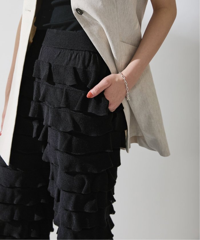 ニットフリルスカート新品イエナ 36