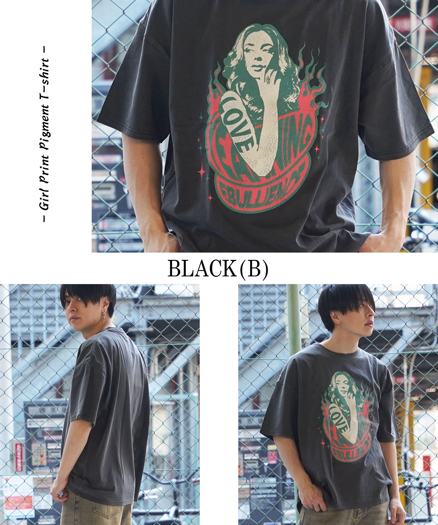 ★RONRON★ ★新作★ I LUV RRオーバーフィットTシャツ MUSINSA | RONRON I LUV RR OVER FIT T SHIRT BLACK