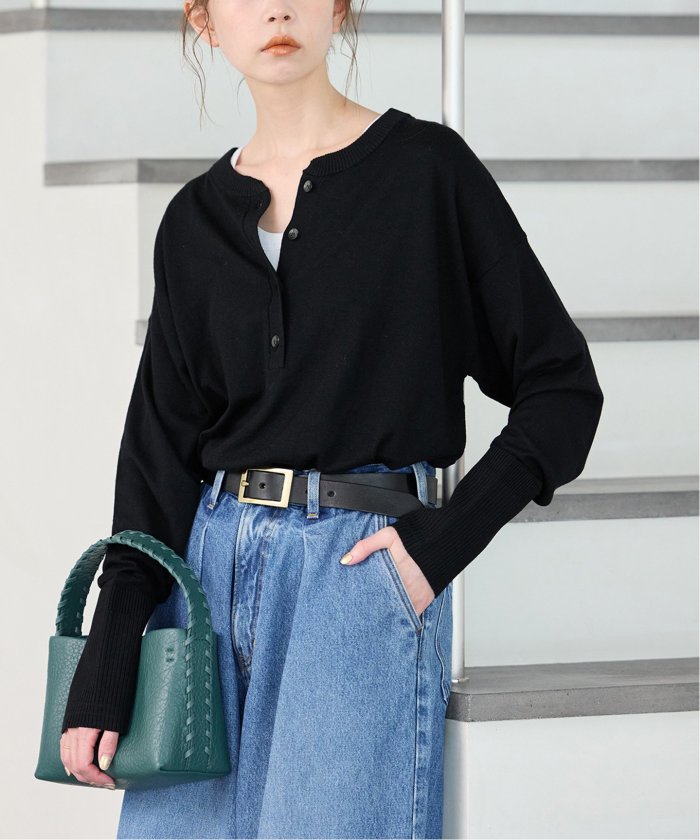 journal standard ウォッシャブル2WAYヘンリープルオーバー JOURNAL STANDARD ニット セーター 「WEB限定追加2