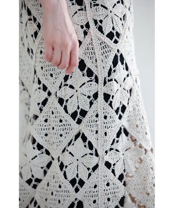 おすすめ☆ TORY BURCH かぎ針編みリネン ミディワンピース TORY BURCH ラミー&コットン混ガーゼ ミディワンピース かぎ針