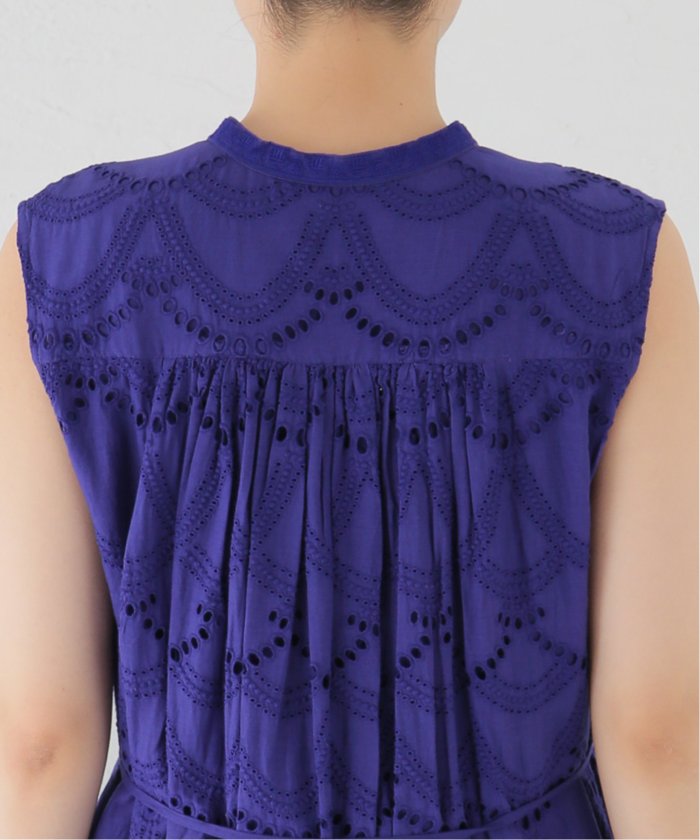 ne Quittez pas/ヌキテパ 】Cotton Voile Dot Hemla No Sleeve