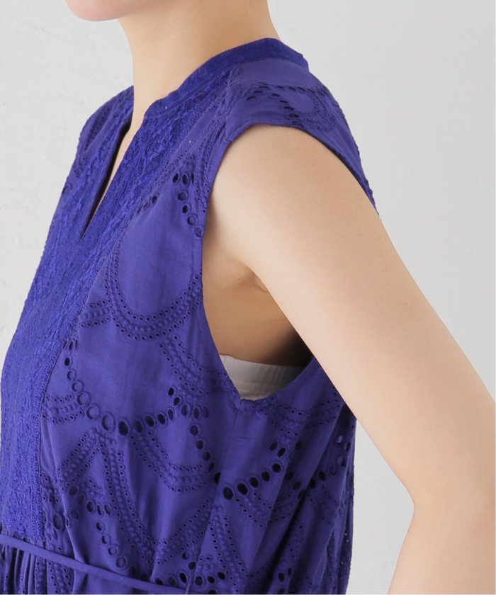 ne Quittez pas/ヌキテパ 】Cotton Voile Dot Hemla No Sleeve