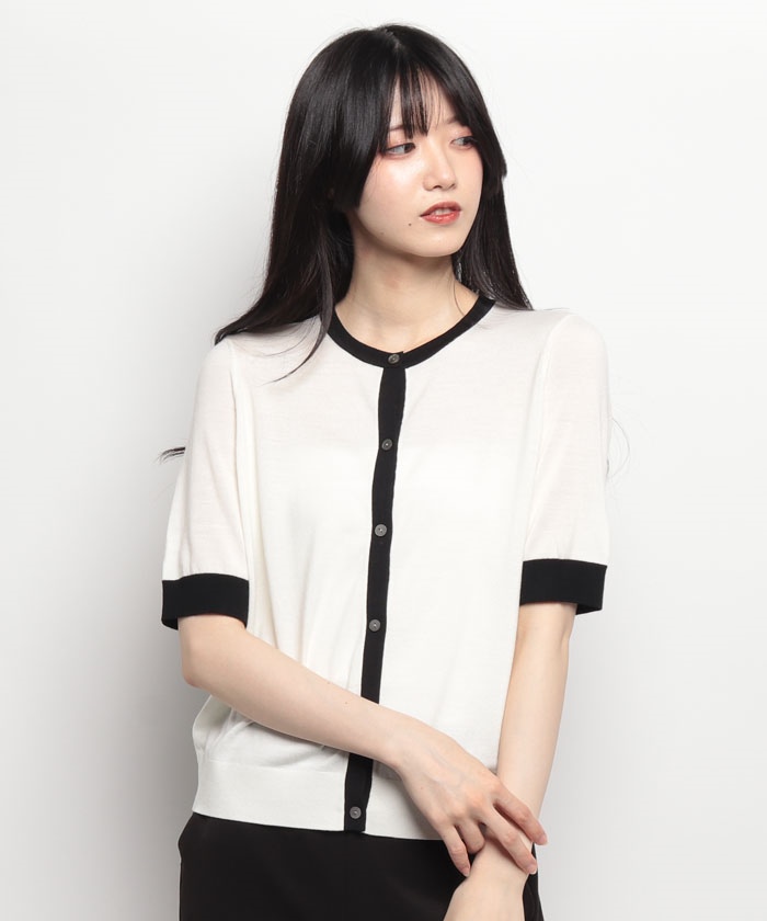 セオリー♡2022年SS カーディガン LACE TRIM CARDI - メルカリ