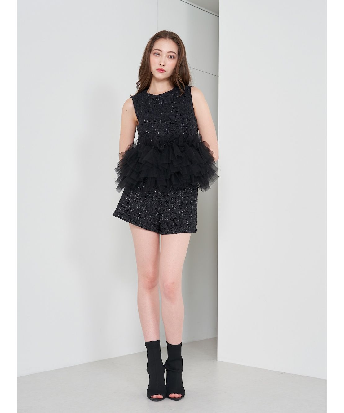 Darich フリルレザーショートパンツ（Darich（ダーリッチ）の