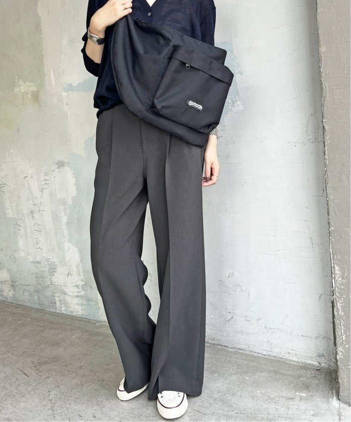 ≪追加≫ダブルクロスツータックパンツ（スラックス）｜Spick