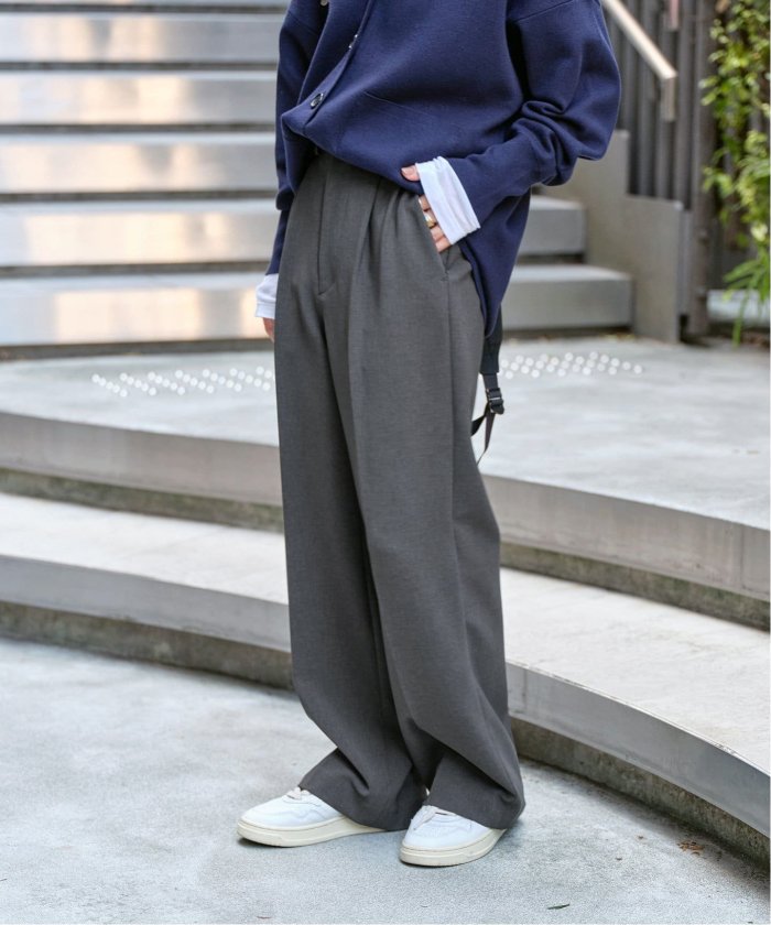≪追加≫ダブルクロスツータックパンツ（スラックス）｜Spick