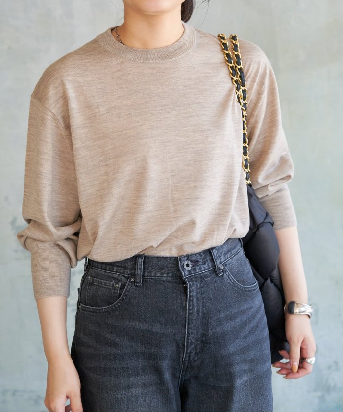 今季　スピック&スパン　18Gクルーネックプルオーバー Spick & Span｜《追加》18G クルーネックプルオーバー | Rakuten