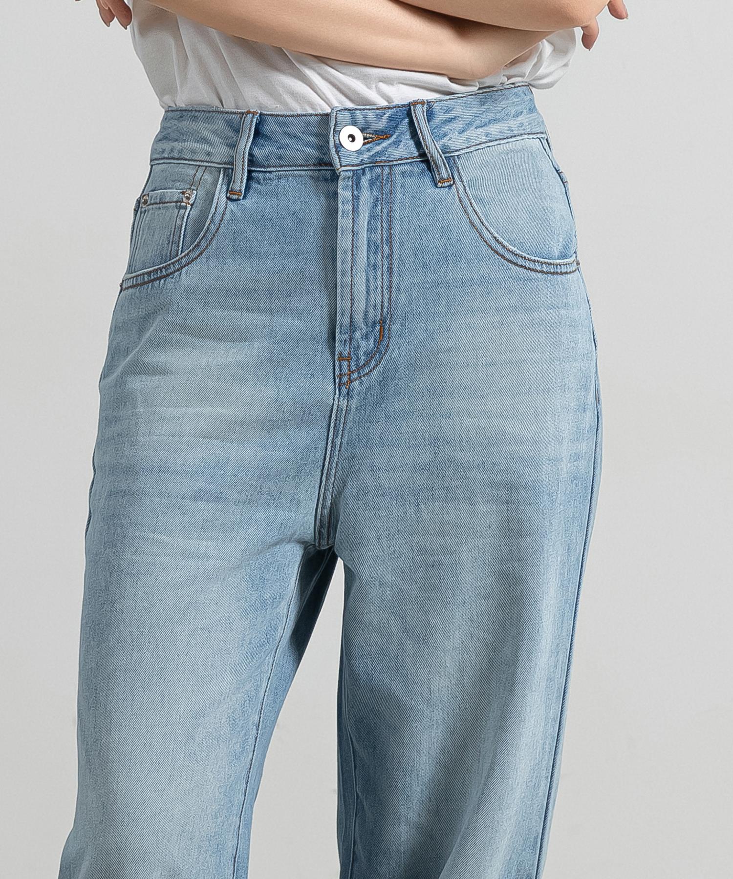 QUNG Teddy Straight Denim カフェラテ テディショップ Teddyshop レディース ゆったりルーズシルエット