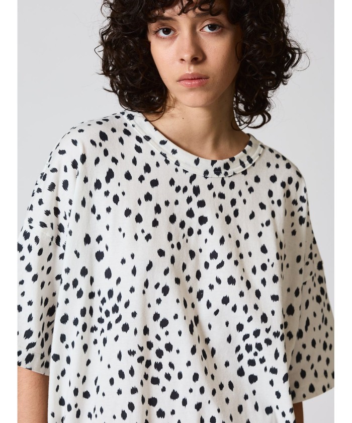 新品　mizuiro ind ミズイロインド　プリントTシャツ SALE 20%OFF】[2-210055]mizuiro ind(ミズイロインド) プリントT