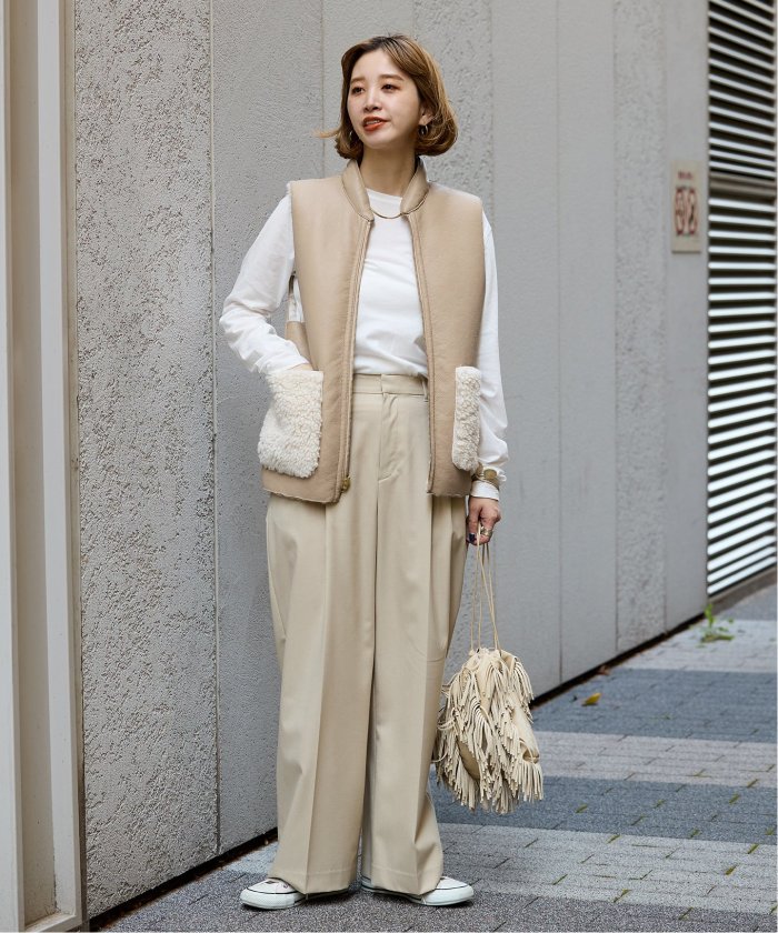 リバーシブルボアボンディングベスト(506407272) | ベーセーストック(B.C STOCK) - d fashion