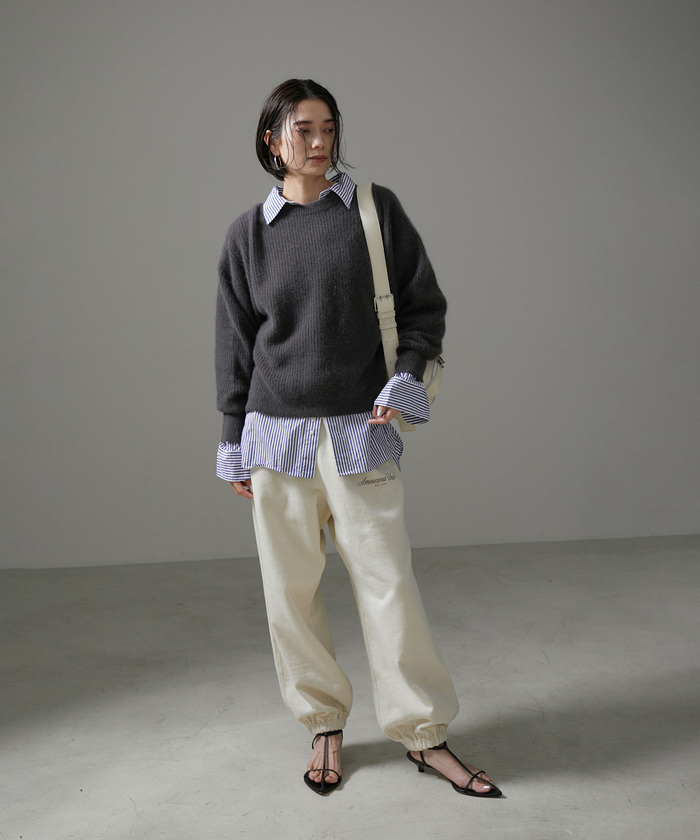 Americana for SALON】別注オーバーサイズストライプシャツ