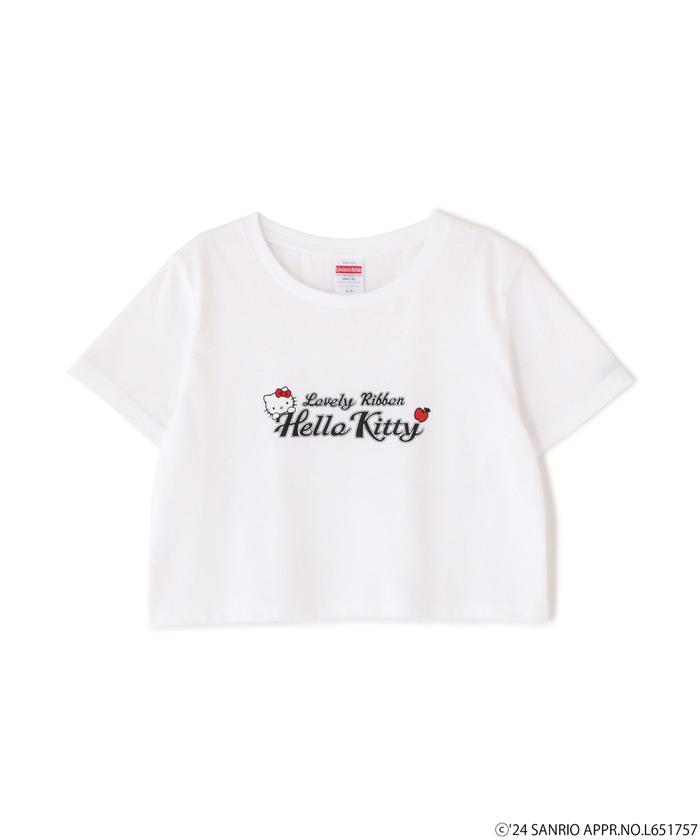 ハローキティコラボ＞プリントショート丈Tシャツ(506410373