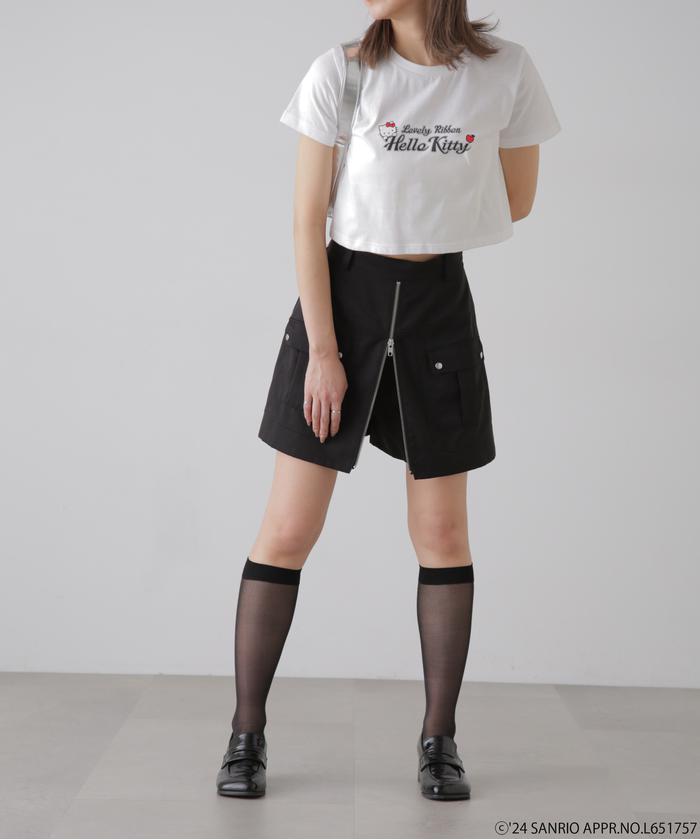 ＊新品未開封 ハローキティ コラボ ニット ショートパンツ アイボリー 新品未開封 ハローキティ コラボ ニット ショートパンツ アイボリー