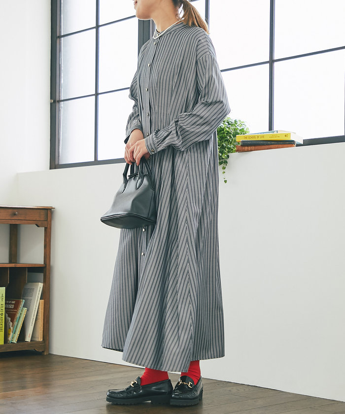 Loungedress SOMELOS ストライプワンピース