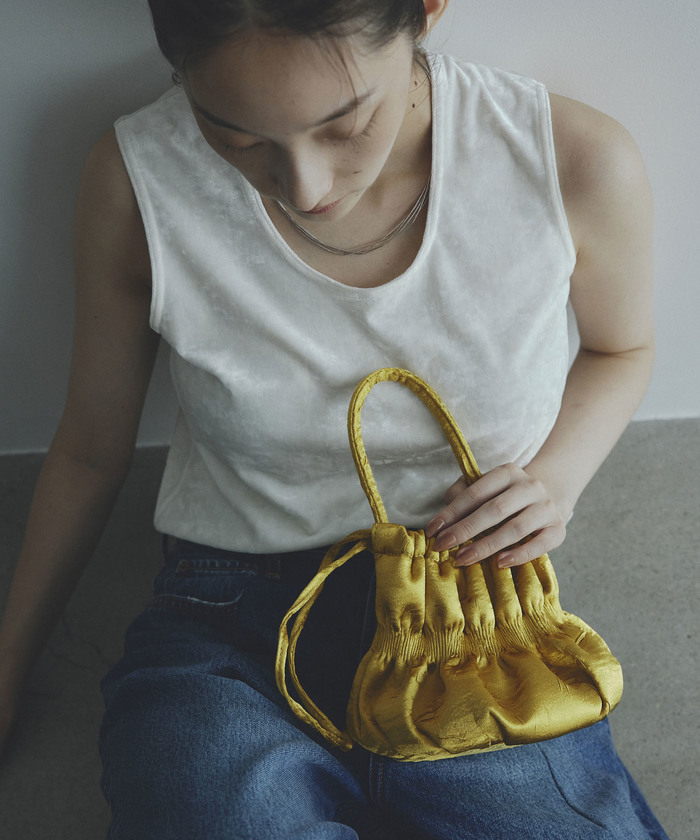 ROPE ロペチェーンベルトベロア巾着付き