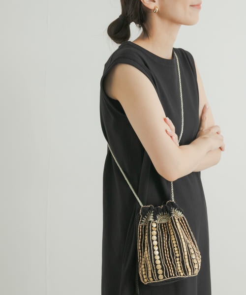 ジョンローレンスサリバン ノースリーブ シャツワンピース コットン スリット JOHNLAWRENCESULLIVAN - Stripe broadcloth oversized plackets
