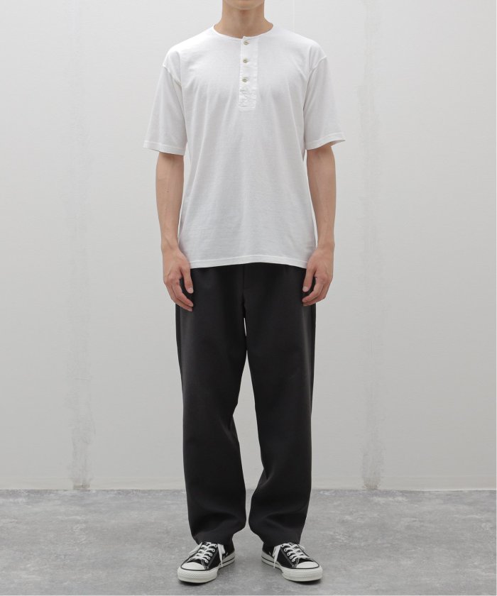 ナイジェルケーボン 50s ヘンリーネックシャツ ブラック50サイズ 良質なヘンリーネックを 》50's HENLEY NECK SHIRT – ナイジェル