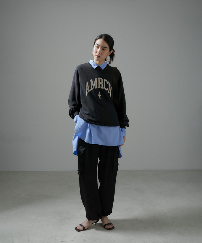 ◇新品◇【AMERICANA】 HALF SLEEVE SWEAT ネイビー アパルトモン アメリカーナ HALF SLEEVE SWEAT - メルカリ