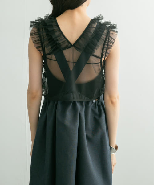 セール 20%OFF】チュールフリルベスト(506417887