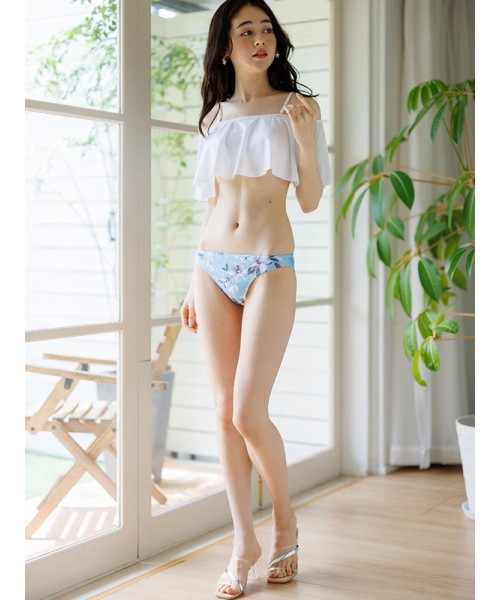 【莉子】Rady ブリリアントフラワー  M オフショル ビキニ Race Offshore Flowers Bikini レースオフショル フラワー