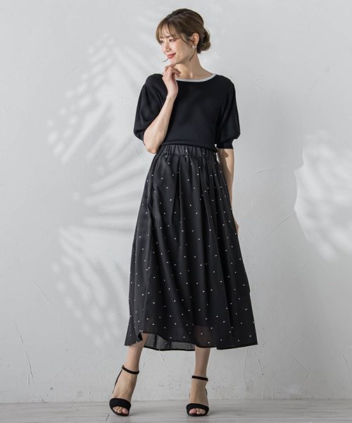 ◇ KETTY ケティ 大人可愛い ロングスカート スーツ 黒 （kettyの 