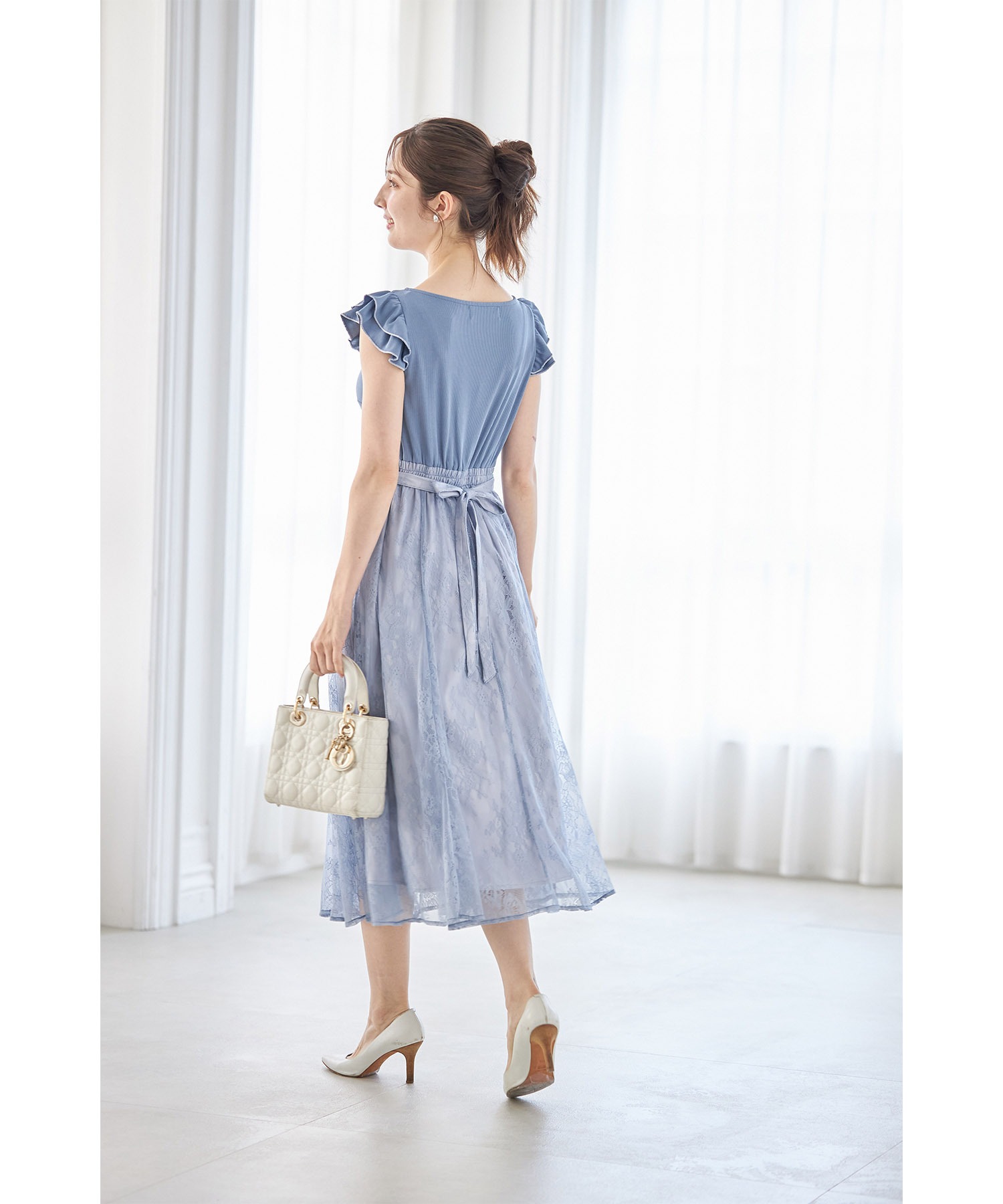 セール】トッコクローゼット tocco closet りぼん付き配色フリル