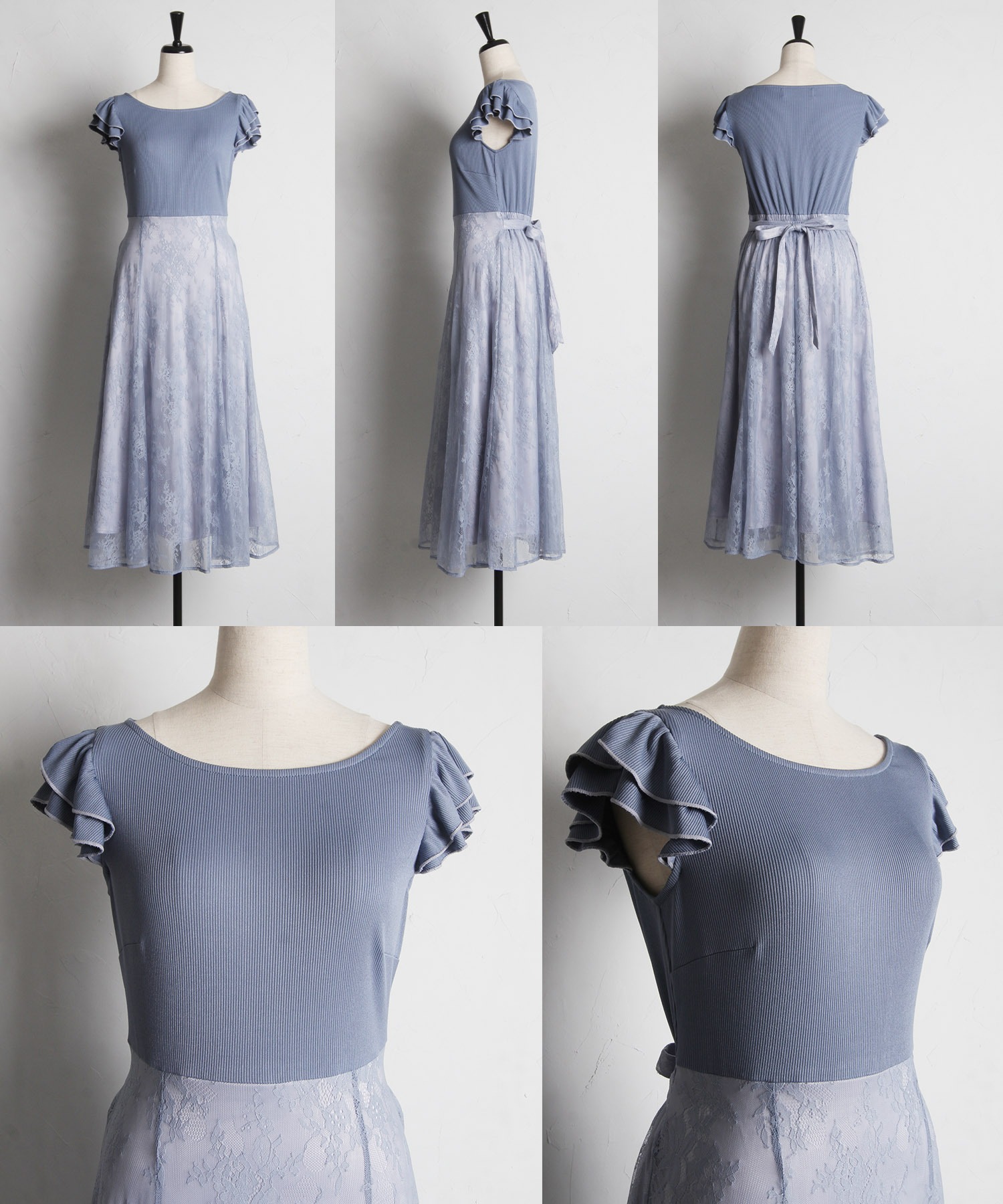 セール】トッコクローゼット tocco closet りぼん付き配色フリル