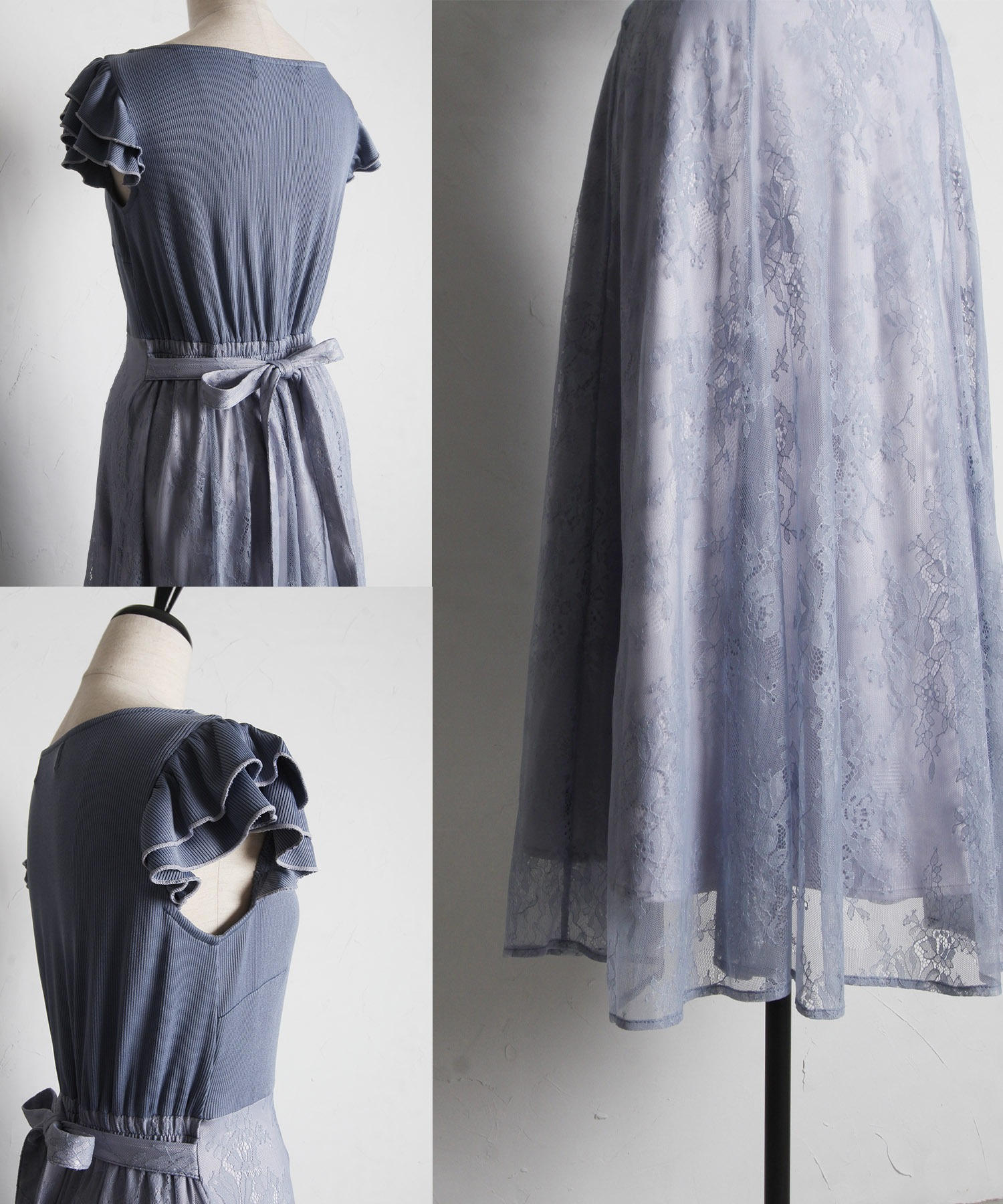 セール】トッコクローゼット tocco closet りぼん付き配色フリル