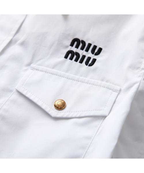 ミュウミュウ Miu Miu MIUMIU ポプリンシャツ MK1829 10RG 半袖 ミュウミュウ Miu Miu MIUMIU ポプリンシャツ MK1829 10RG 半袖