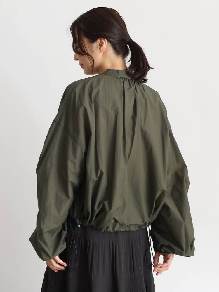 新品YAMADAYA cLove バッグギャーザショートブルゾン　薄手 クーポン】【セール51%OFF】クローブ CLOVE ギャザースリーブ