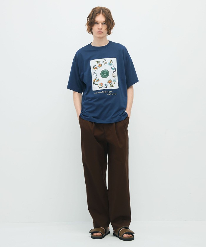 CABaN スビンコットン フルーツプリント Tシャツ