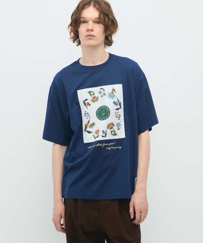 CABaN スビンコットン フルーツプリント Tシャツ
