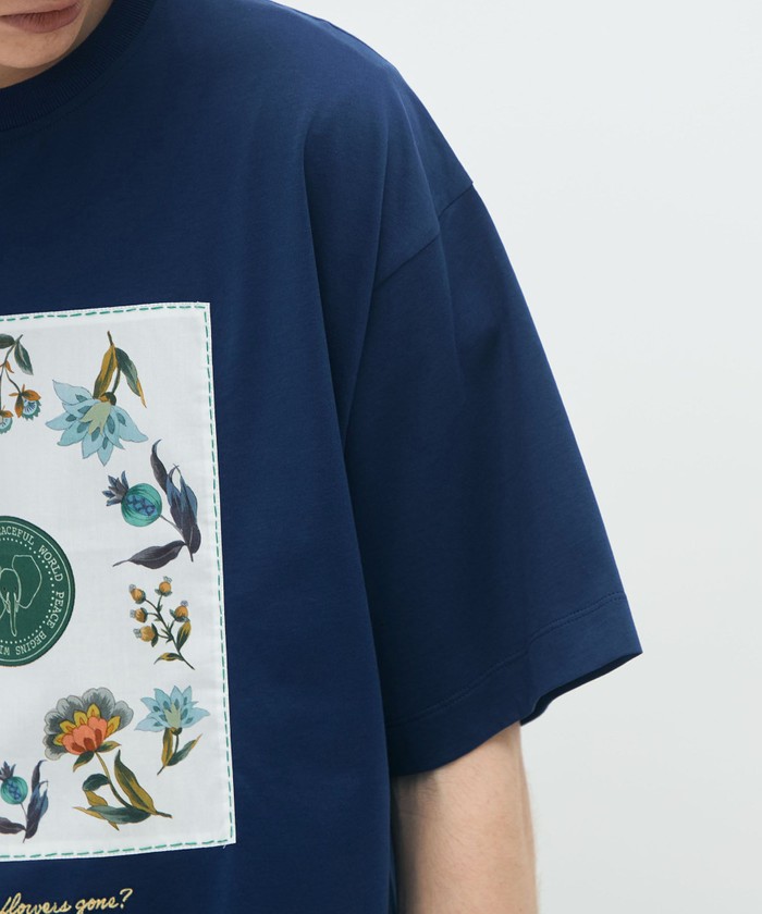 美品⭐︎CABaN　スビンコットン　Tシャツ　フルーツ　刺繍　完売品　S caban（キャバン）の「CABaN スビンコットン フルーツプリントT