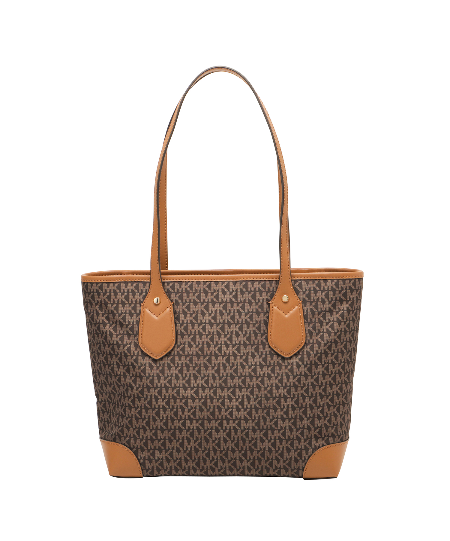 【美品】MICHAEL KORSマイケルコース トート ショルダー MKロゴ MICHAEL KORS ロゴ クロスボディバッグ PVC ブラウン（MICHAEL