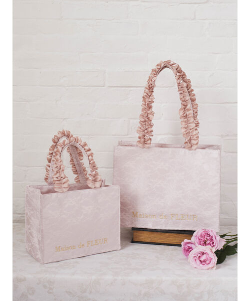 メゾン ド フルール Maison de FLEUR sakura刺繍Sトートバッグ