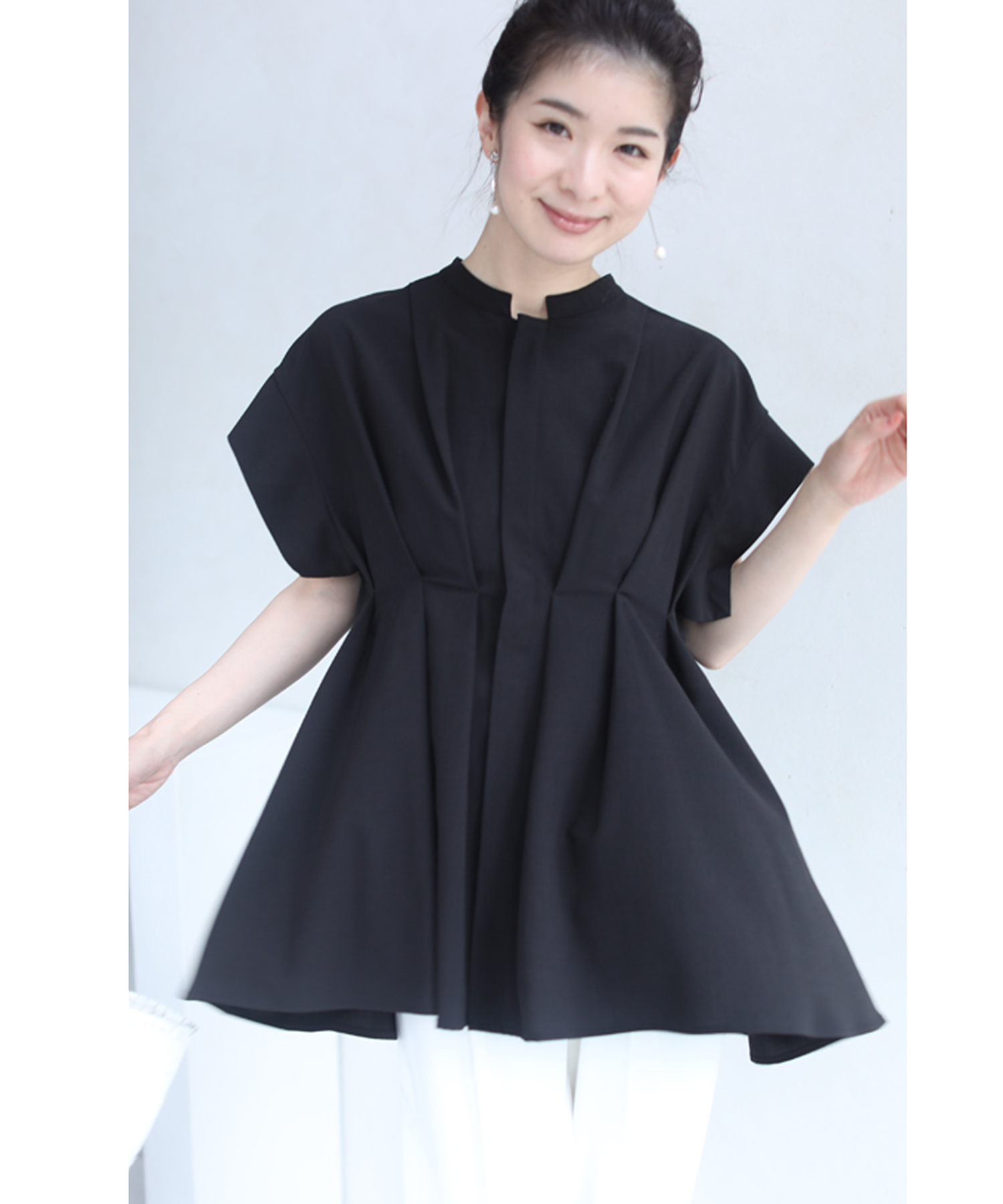 セール 80%OFF】カワイイ CAWAII 細見えウエストタックブラウス