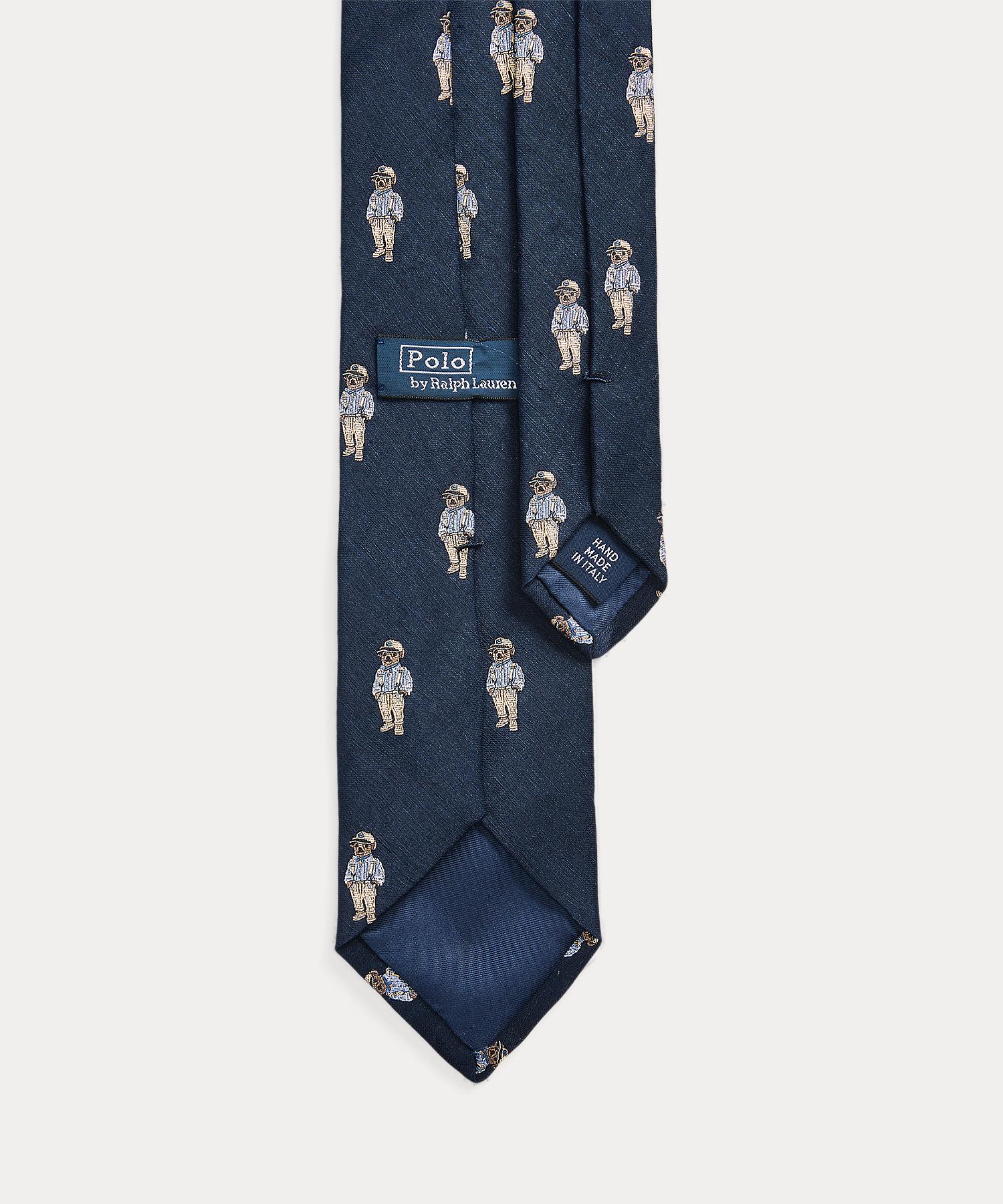 POLO RALPH LAUREN テディベア刺繍 ネクタイ 新品未使用 Polo ベア シルクリネン タイ(506366997) | POLO RALPH LAUREN