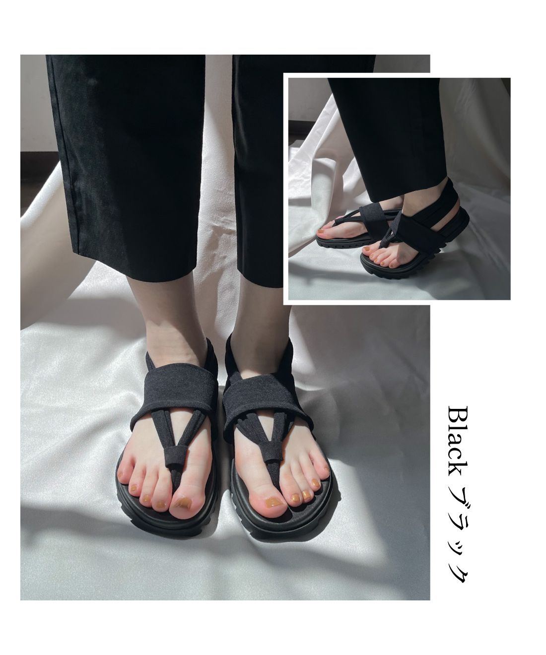 【関税込み】Rhude ブラック Lounge Thong ビーチサンダル totes トーツ レディース フラットサンダル トングサンダル