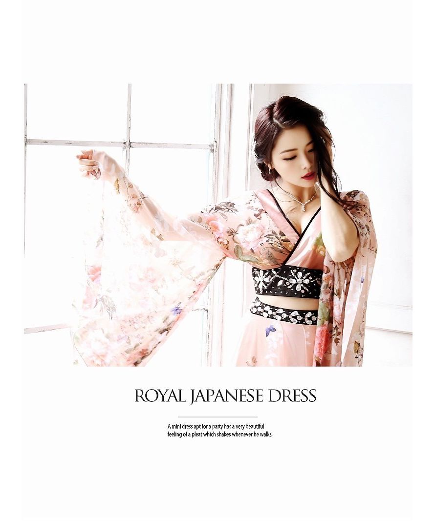 リューユ Rew-You ハロウィン キャバドレス 和柄 2p 和柄ドレス リューユ Rew-You ハロウィン キャバドレス 和柄 2p 和柄ドレス