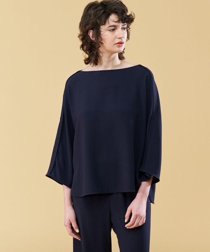 エトロ＊上質シルクジャージー とろみ感ジョーゼットブラウス＊ブラック シルクシャツ＆ブラウス | ETRO