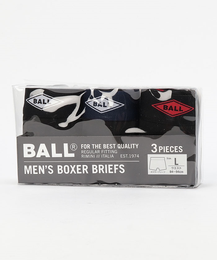 セール30%OFF】ボール BALL 【BALL】3Pセット ボクサーパンツ セール30%OFF】ボール BALL 【BALL】3Pセット ボクサーパンツ