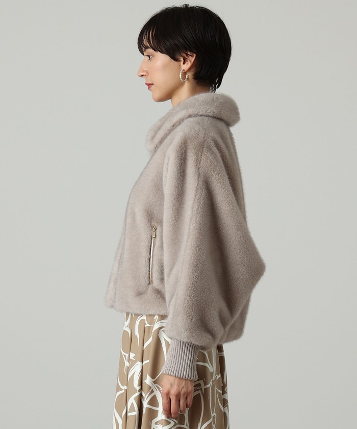 売れ筋アイテムラン ANAYI アナイ ダッフルコート フーデット ファー ミンク (38) ジャケット・アウター