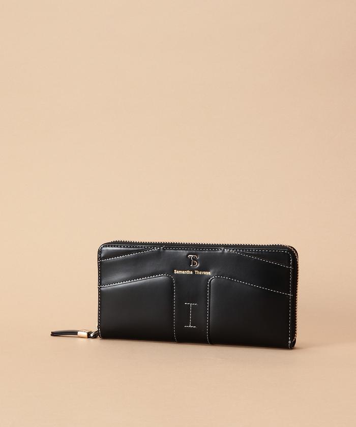 大人気!! Samantha Thavasa ステッチデザイン 長財布 セール 50%OFF】ステッチデザイン 長財布(506450698) | サマンサ