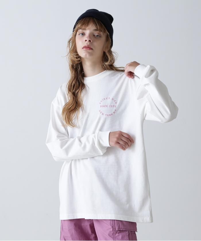 L／S VARSITY LOGO T-SHIRT／ バーシティロゴTシャツ VARSITY LOGO T-SHIRT / バーシティ ロゴ 半袖Tシャツ / AVIREX